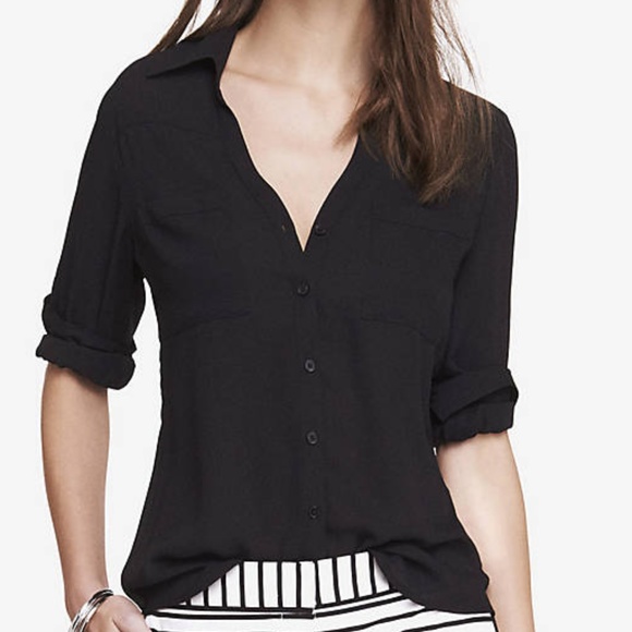 Express Tops - NWOT Express Slim Fit Portofino Shirt Button Down